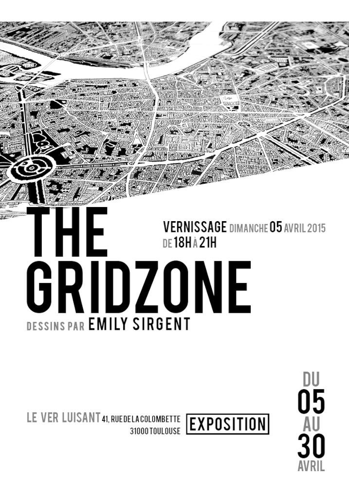 poster for the grid zone exhibition